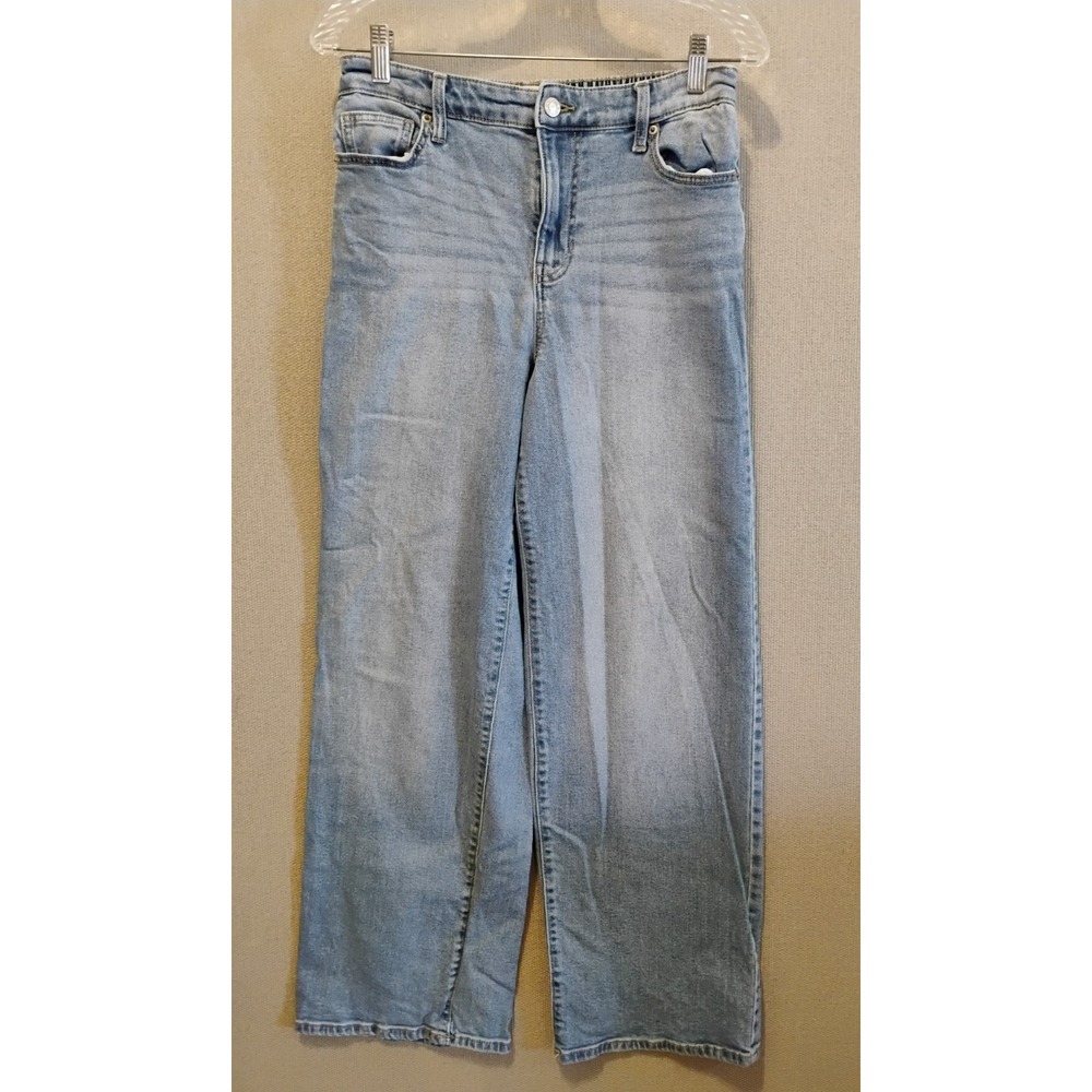 NOBO Wide Leg Jeans Size Small (4-6) Elastic Back 28-30 Waist x31 11.5" Rise
